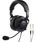 Profesionálne stereo slúchadlá s dynamickým mikrofónom