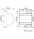 100 V PA amplifier, DIN rail