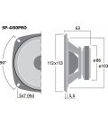 PA reproduktor stredného rozsahu, 30 W, 8 Ω