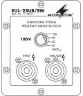 Subwoofer v 100V linkovej technológii