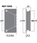 Páskový výškový reproduktor pre PA a hi-fi, 40 W, 6 Ω